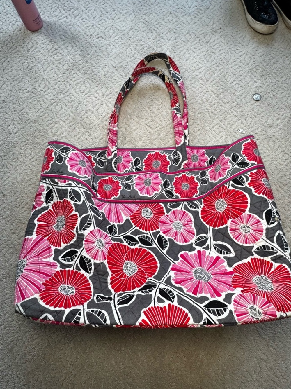 Vera Bradley retired Cherry Blossoms Quilted Overnight Bag